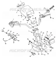 MANILLAR y la linterna POD (400L) XPRESS 400L W97CA38C (4939603960B011)