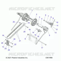 SUSPENSION, TRASERO ARM PAR