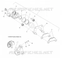 FRENO TRASERO CALIPER (BUILT 12/16/08 and AFTER)