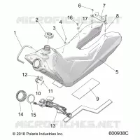 SISTEMA DE COMBUSTIBLE, FUEL TANK ASM.