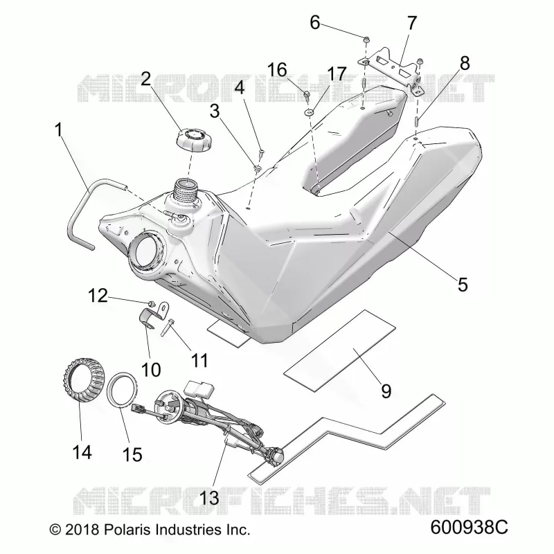 SISTEMA DE COMBUSTIBLE, FUEL TANK ASM.