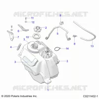 SISTEMA DE COMBUSTIBLE, FUEL TANK ASM.