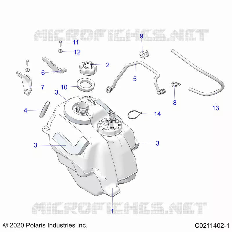 SISTEMA DE COMBUSTIBLE, FUEL TANK ASM.