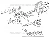 CAJA DE ENGRANAJES/FRENO and cubierta de la cadena MOUNTING XPLORER 400L W98CC38C (4945414541C005)