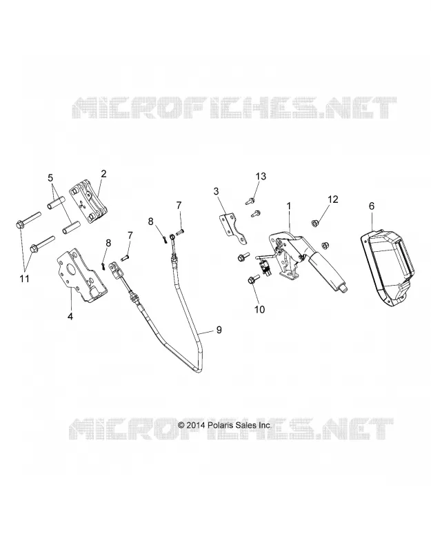 BRAKES, FRENO DE MANO LEVER ASM.