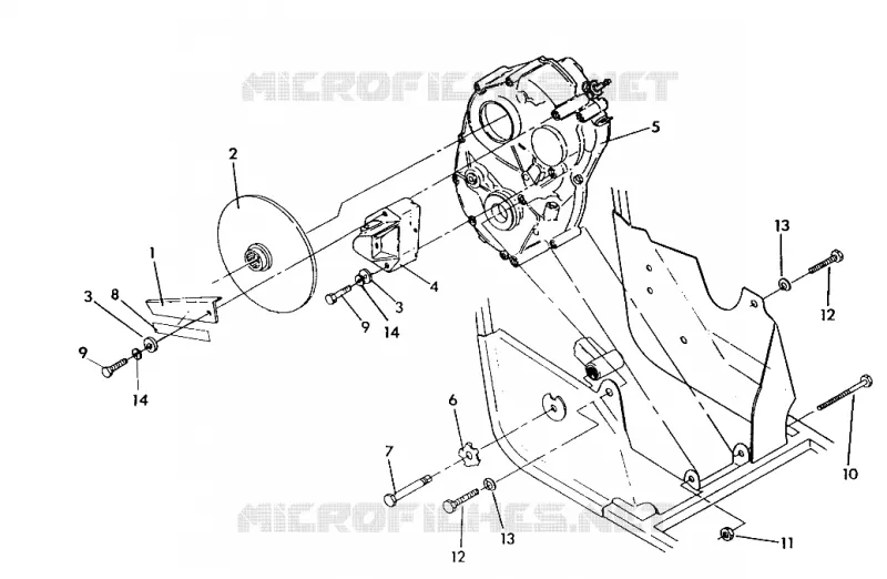 DERECHO DE ENGRANAJES Y MONTAJE DE FRENO 250 4x4 / W928127 (4922872287C004)