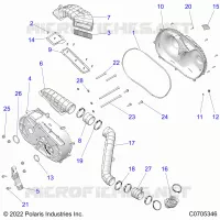 TREN, CLUTCH COVER AND DUCTING