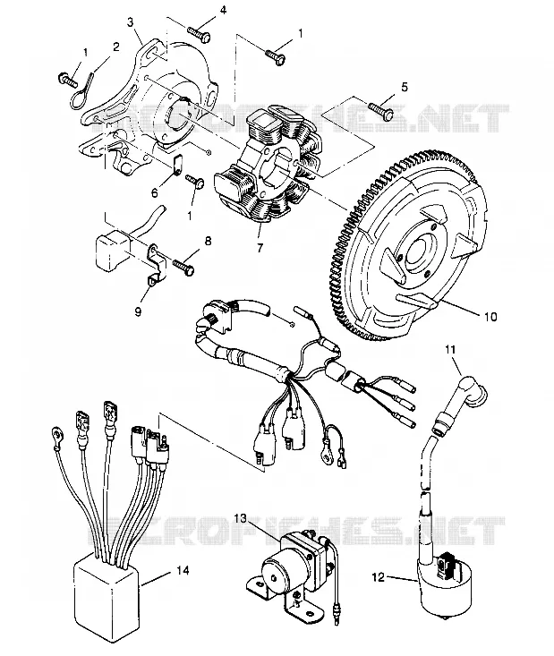 MAGNETO ASSEMBLY SPORT 400L W958540 (4930133013D002)