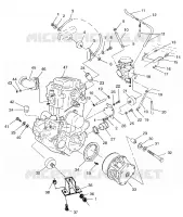 MONTAJE DEL MOTOR  Scrambler 500 W97BC50A (4943074307A009)