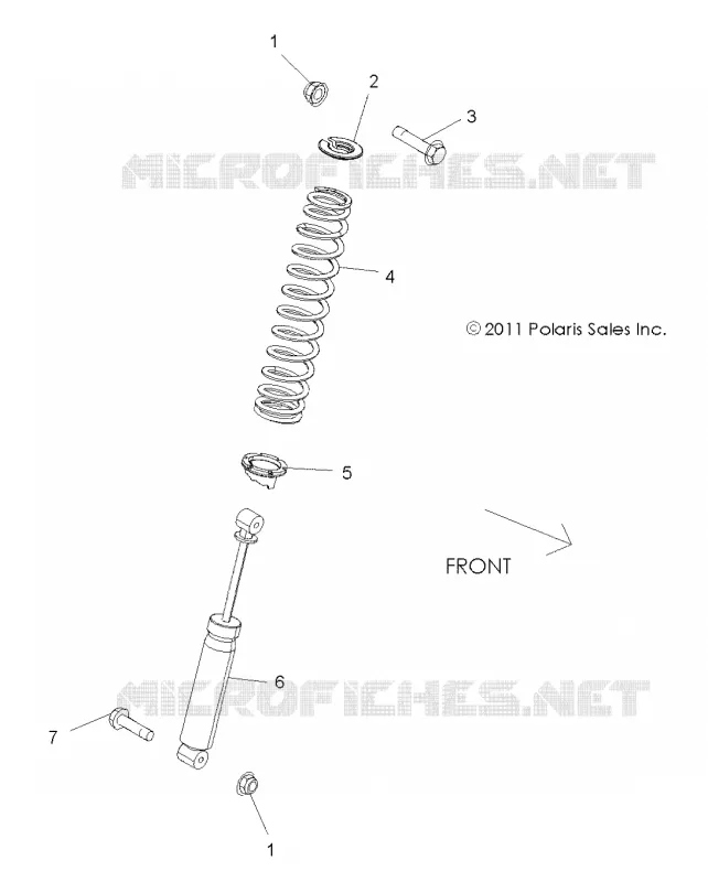 SUSPENSION, SHOCK TRASERO MOUNTING