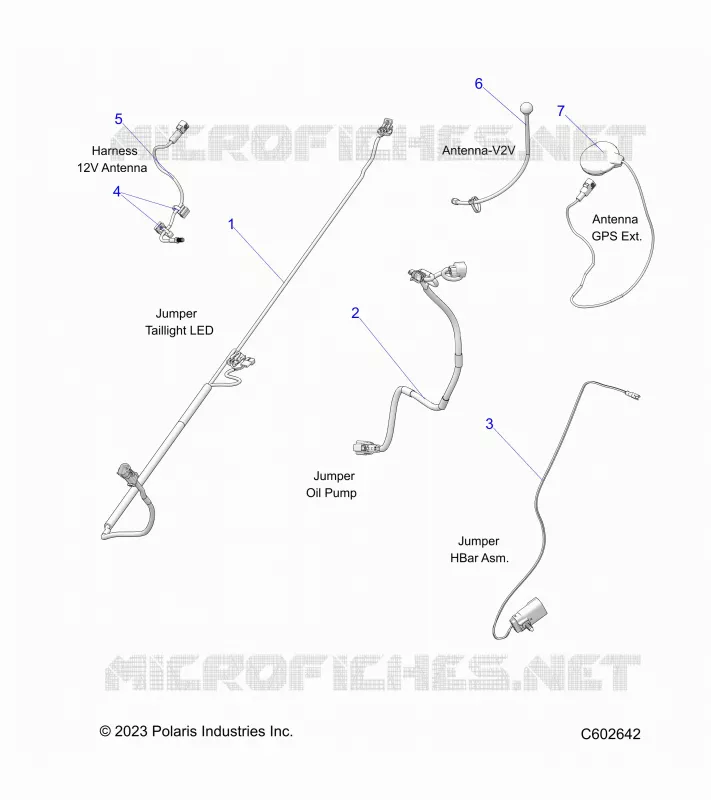 ELECTRICA, JUMPER WIRES, ANTENNAS, HARNESS