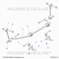 SUSPENSION, FRONT BARRA ESTABILIZADORA- G21GAD99AC/AW/BC/BW (C701011-2)