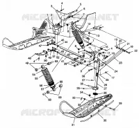 SUSPENSIÓN DELANTERA AND ESQUÍ 600 XCR SP 0965677 AND EUROPEAN 600 XCR SP E965677 (4932063206B004)