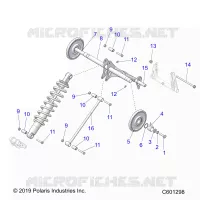 SUSPENSION, TRASERO ARM PAR