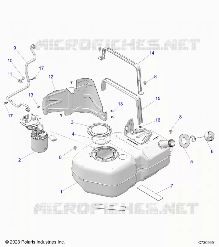 SISTEMA DE COMBUSTIBLE, FUEL TANK ASM.