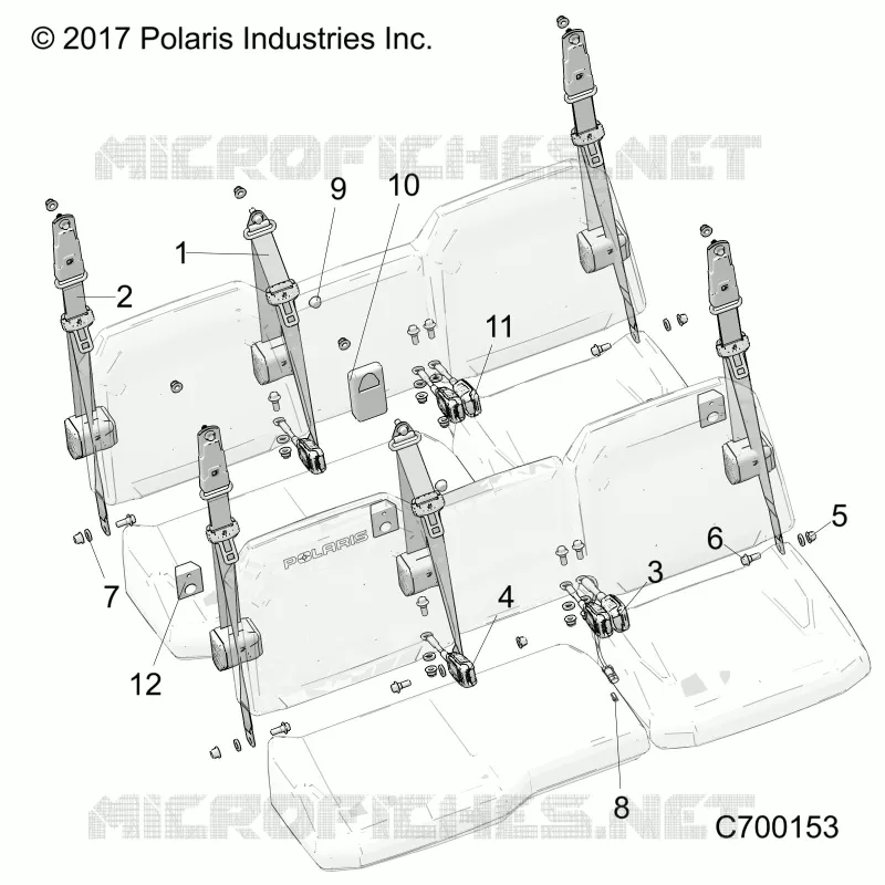 ASIENTO BELT MOUNTING
