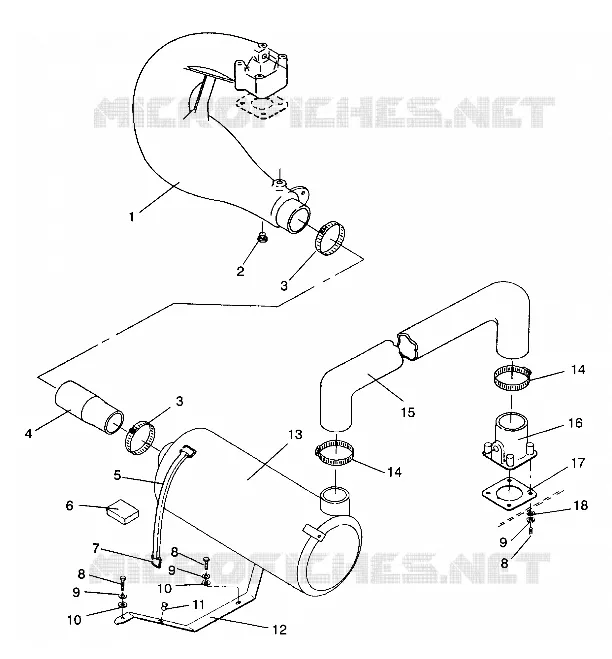 SISTEMA DE ESCAPE SL 750 / B934070 (4924752475015A)