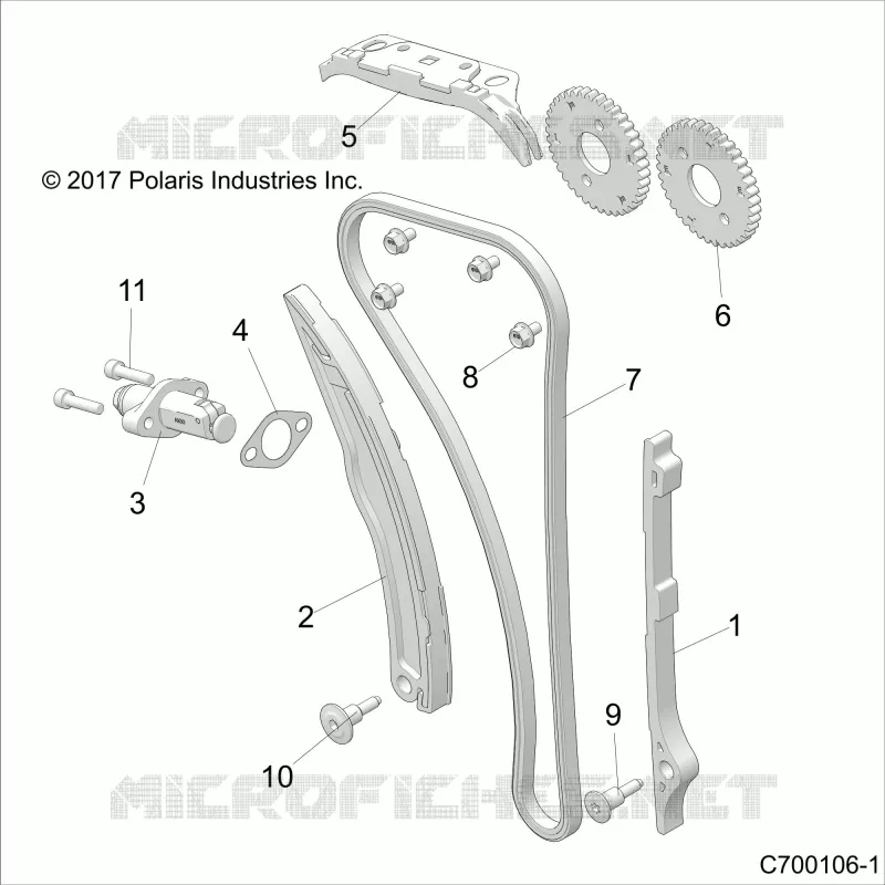 LA CADENA DE LEVAS AND TENSIONER