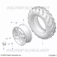 RUEDAS, FRONT TIRE