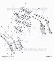 CARROCERÍA POSTERIOR FENDERS AND BEZELS- Z24NEE99FM/Z24NES99FM/CM (C0705025-9)