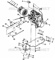 MONTAJE DEL MOTOR 500 EFI 0942774 and EFI SKS 0942574 (4924982498027A)