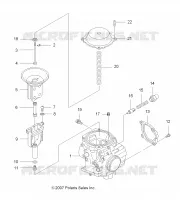 MOTOR, CARBURADOR, UPPER