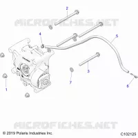 TREN, GEARCASE MOUNTING, REAR