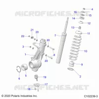 SUSPENSION, PUNTAL DELANTERO