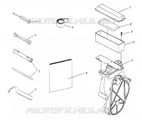 KIT DE HERRAMIENTA 500 CARB 0962764, 500 CARB SKS 0962564, EUROPEAN 500 CARB SKS E962 (4931873187B009)