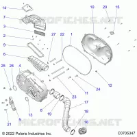 TREN, CLUTCH COVER AND DUCTING