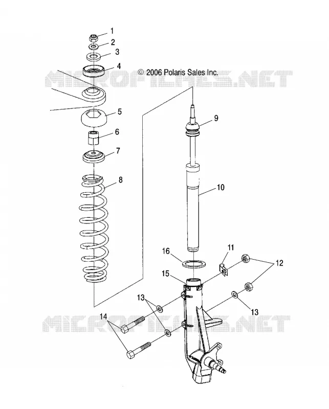 SUSPENSION, puntal delantero