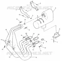 SISTEMA DE ESCAPE 600 XCR SP 0965677 and EUROPEAN 600 XCR SP E965677 (4932063206C005)