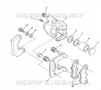 MONTAJE DE FRENO DELANTERA 250 6x6 / W928727 (4922842284028A)