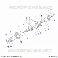 SUSPENSION TRASERA HUBS, CARRIER AND BRAKE DISC
