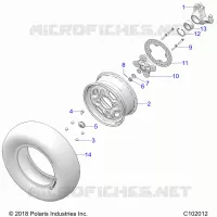 RUEDAS, FRONT AND HUB