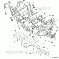CHASSIS, MARCO PRINCIPAL AND SKID PLATES