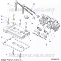 ENGINE, THROTTLE BODY AND TAPA DE LA VÃLVULA