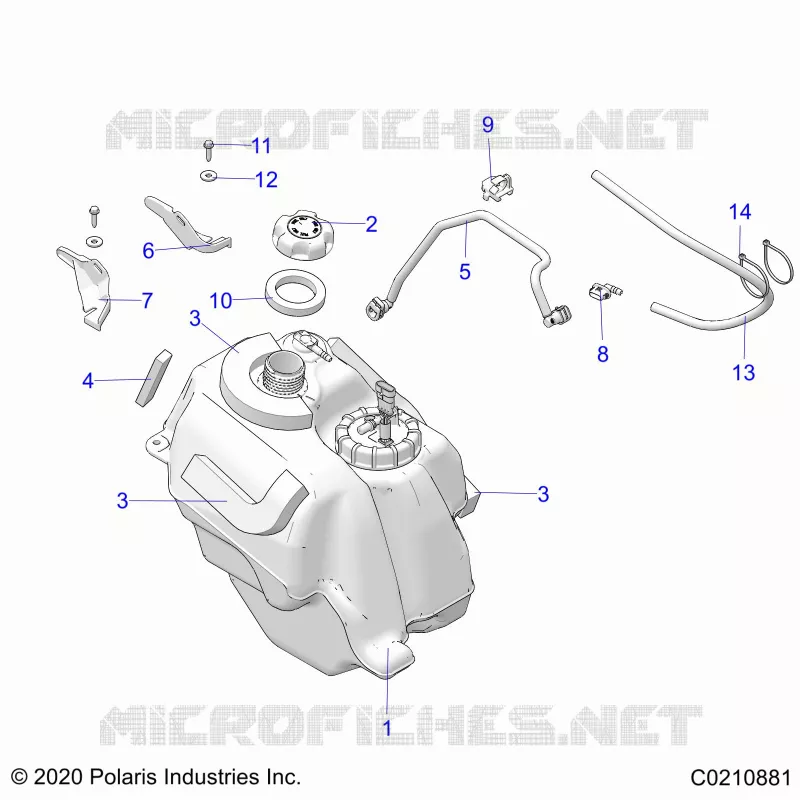 SISTEMA DE COMBUSTIBLE, FUEL TANK ASM.