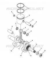PISTÓN Y CIGÜEÑAL STARLITE GT / 0933127 (4923232323031A)