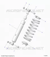 SUSPENSION, REAR MONTAJE DE DESCARGA