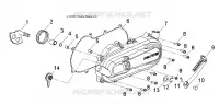 MOTOR, tapa del embrague and KICK START
