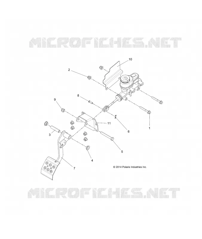BRAKES, PEDAL AND CILINDRO MAESTRO MOUNTING