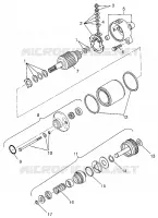 MOTOR DE ARRANQUE Magnum 4X4 W97AC42A, Swedish Magnum 4X4 S97AC42E and Norwegi (4940834083D009)