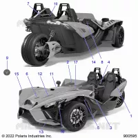 BODY, DECALS AND BADGES (R MODELS)