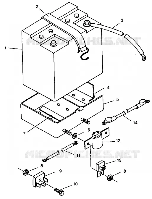 CAJA DE BATERIA ASSEMBLY LITE DELUXE 0943431 (4924992499015A)