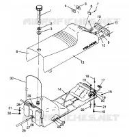 ASIENTO Y TANQUE DE GAS XLT 0966756 (4933823382A007)