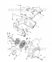 VENTILADOR DE LA CUBIERTA Y EL ARRANQUE DE RETROCESO SPORT 0980443 and SPORT TOURING 0980243 (4942054205C013)
