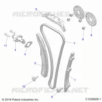 LA CADENA DE LEVAS AND TENSIONER