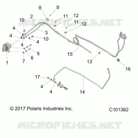 BRAKES, FRENO TRASERO LINES