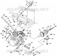 MONTAJE DEL MOTOR (400L) XPRESS 400L W97CA38C (4939603960A012)